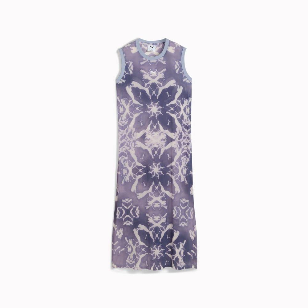 PUMA DARE TO MESH AOP COLUMN DRESS