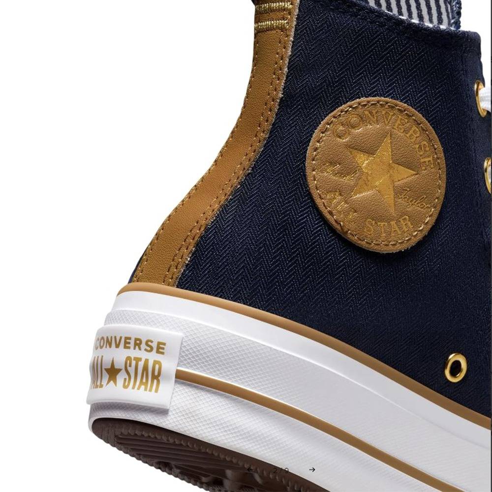 CONVERSE ALL STAR LIFT PLATFORM HERRIGBONE STRIPE