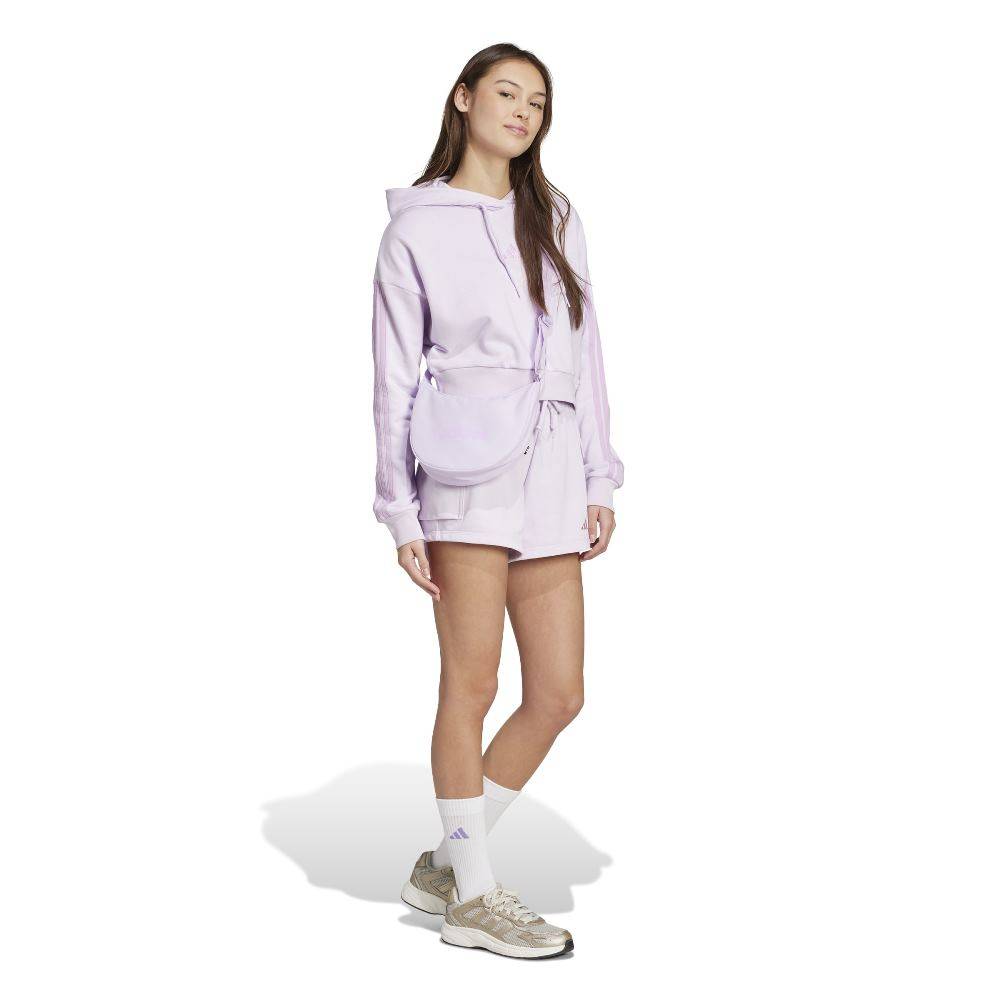 ADIDAS ESSENTIALS SMALL LOGO FRENCH TERRY CARGO SHORTS