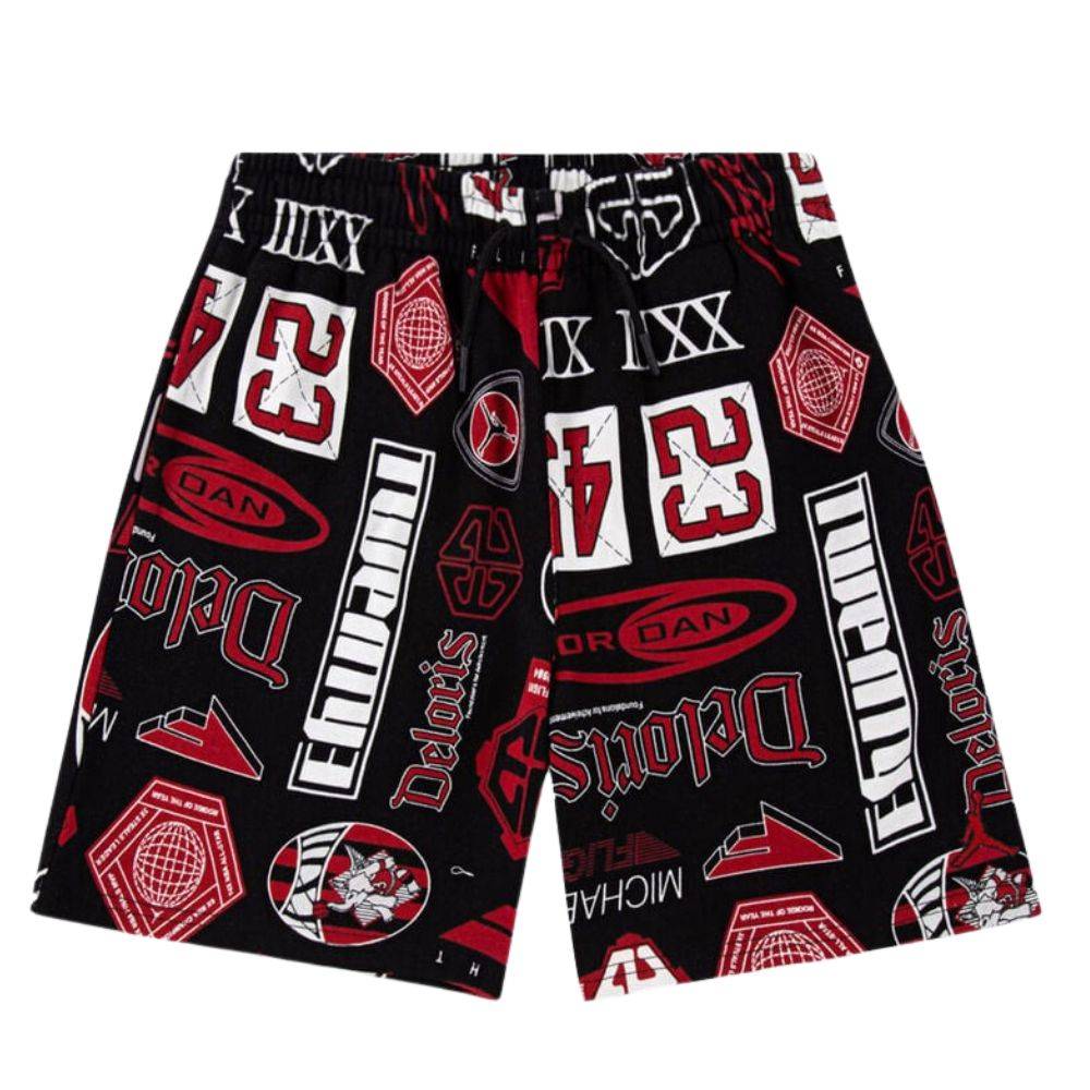 NIKE JORDAN BOYS MJ ESSENTIALS AOP FLC SHORT