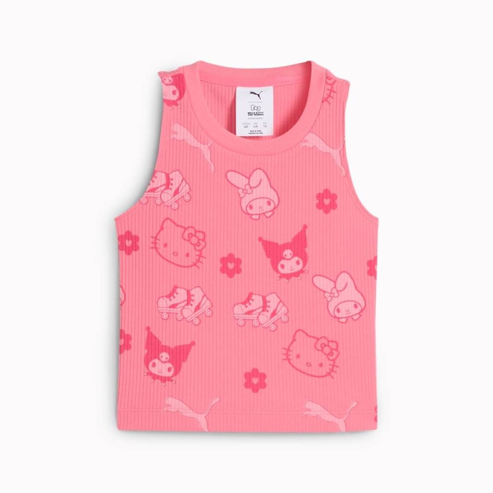 PUMA X HELLO KITTY & FRIENDS AOP RIBBED TANK TOP