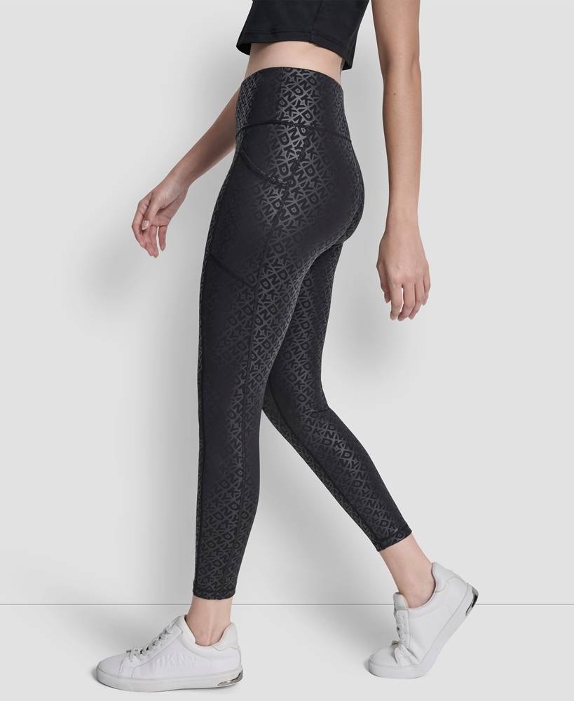 DKNY HIGH-RISE 7/8 PRINTED LEGGING