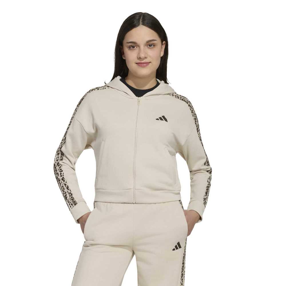 ADIDAS GIRLS SEASONALS ANIMAL FULL ZIP HOODIE
