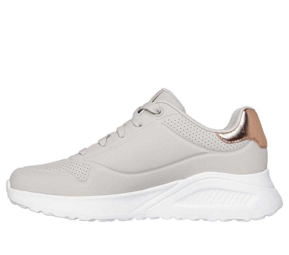 SKECHERS UNO LITE - SHIMMER ALONG EMBOSSED DURALEATHER WOMENS SNEAKERS