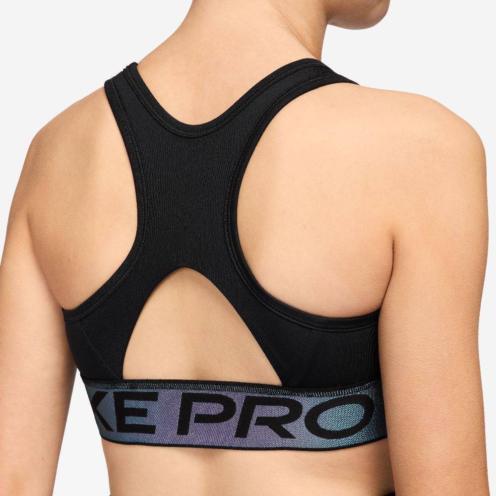 NIKE PRO GIRLS SWOOSH SPORT BRA SHINE ACCENTS