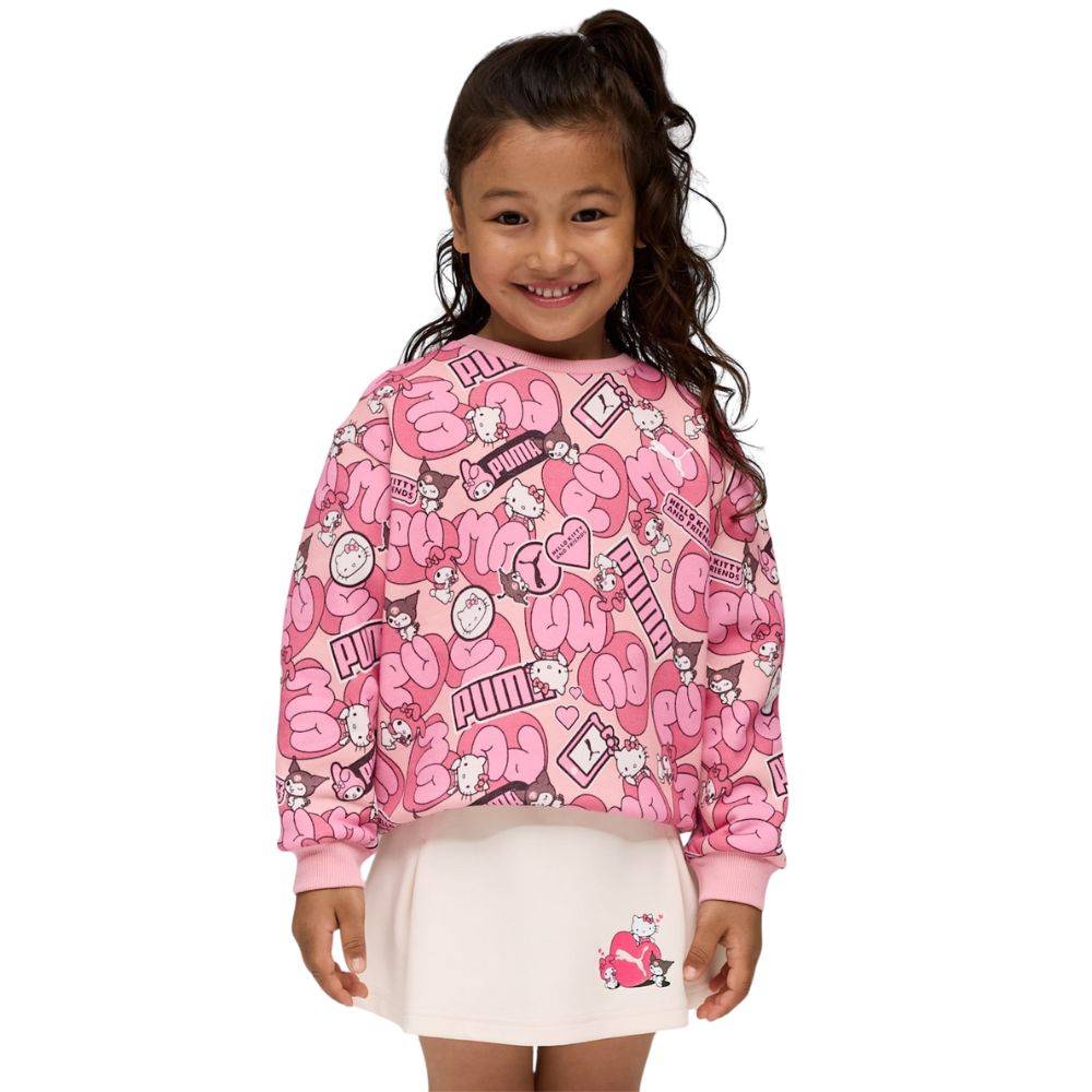 PUMA X HELLO KITTY & FRIENDS RELAXED AOP CREW FL
