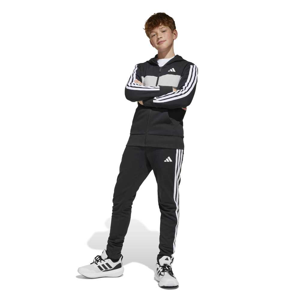 ADIDAS YOUTH SEASONAL ESSENTIALS TIBERIO 3 STRIPES FLEECE TRACKSUIT