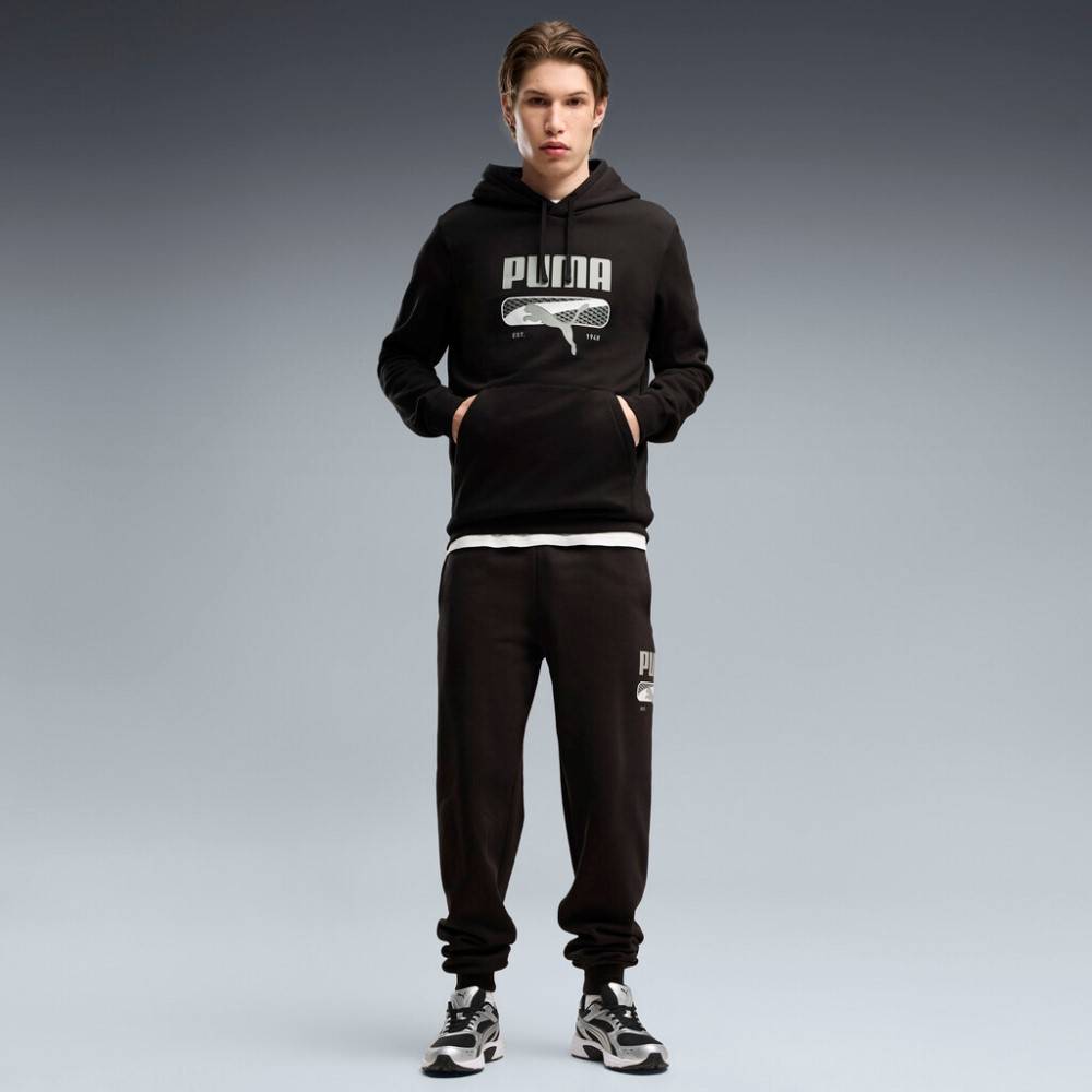 PUMA SPORT LOGO PLAY HOODIE FL