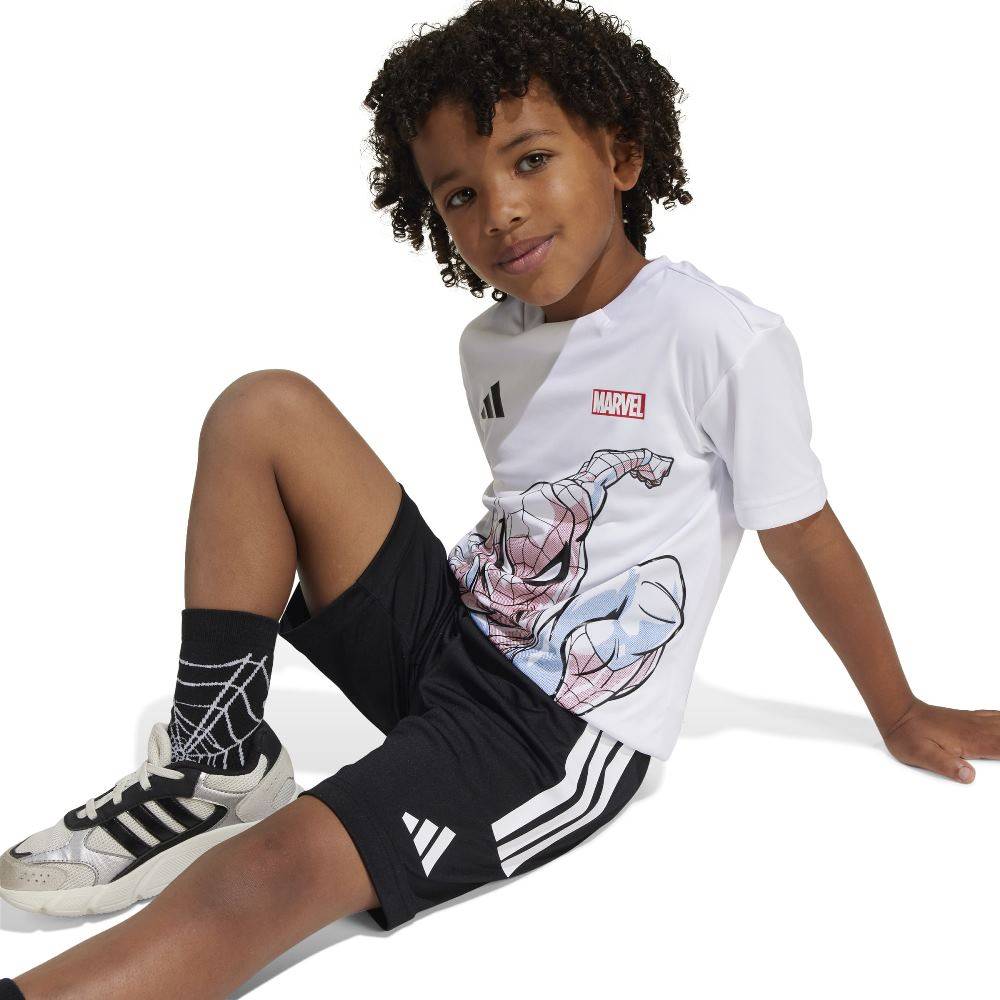 ADIDAS LITTLE KIDS MARVEL SPIDER-MAN T-SHIRT SET