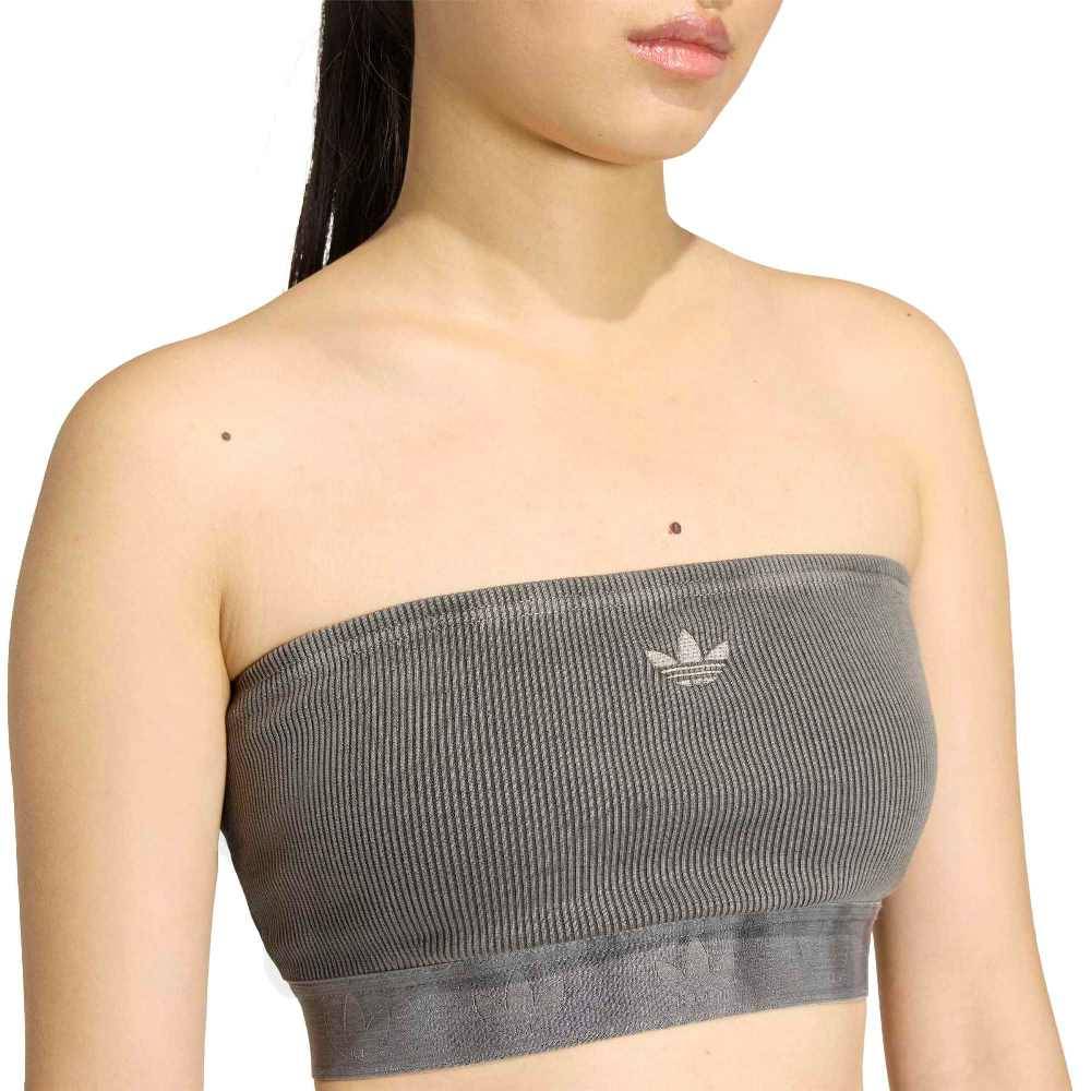 ADIDAS ORIGINALS ESSENTIALS RIB BANDEAU TOP WASHED