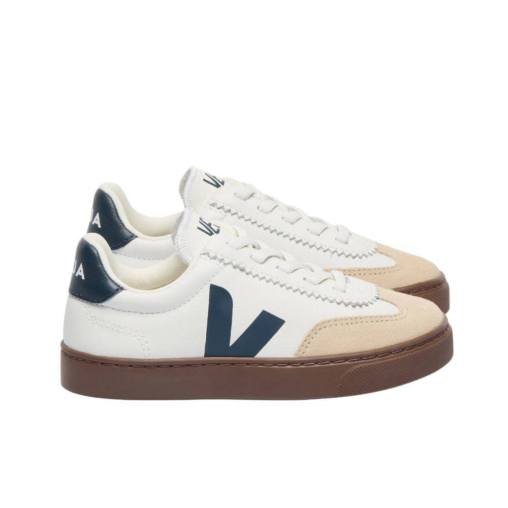 VEJA VOLLEY ORGANIC TRACED LEATHER INFANT