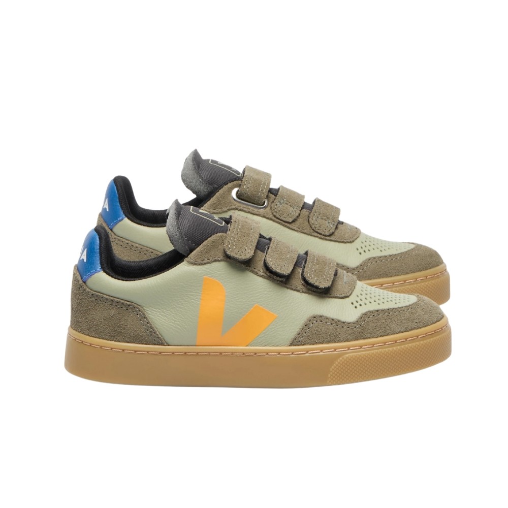 VEJA V-90 ORGANIC TRACED LEATHER KIDS