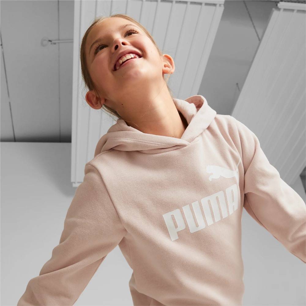 PUMA ESSENTIAL LOGO GIRLS HOODED DRESS