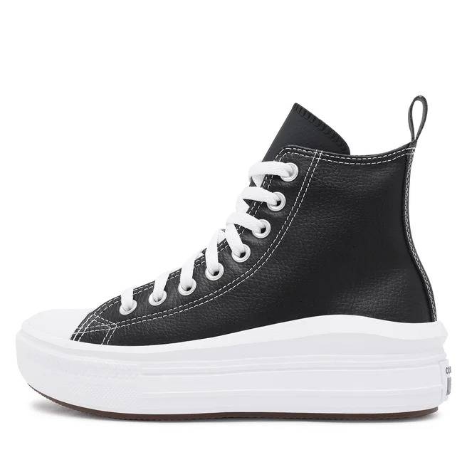 CONVERSE RUN STAR MOVE PLATFORM LEATHER