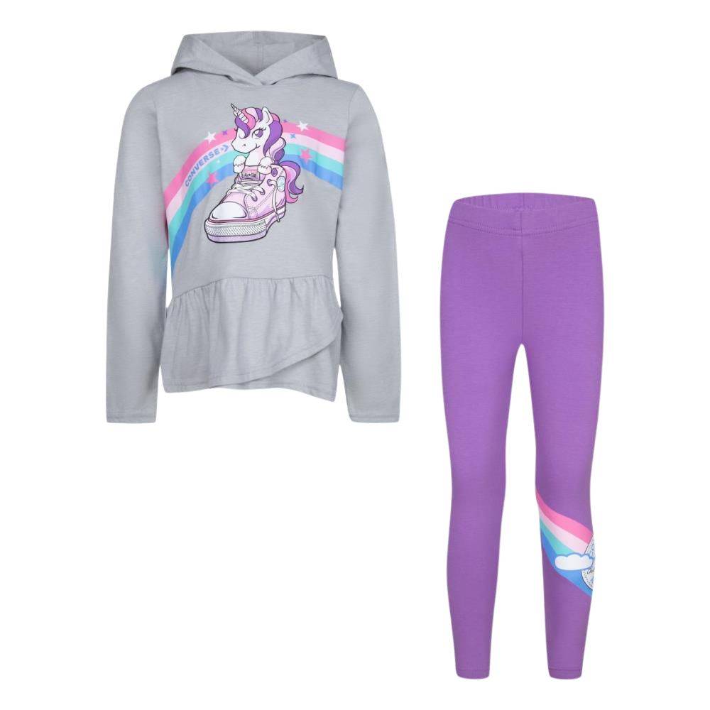 CONVERSE INFANT GIRLS UNICON HOODIE & LEGGIE SET