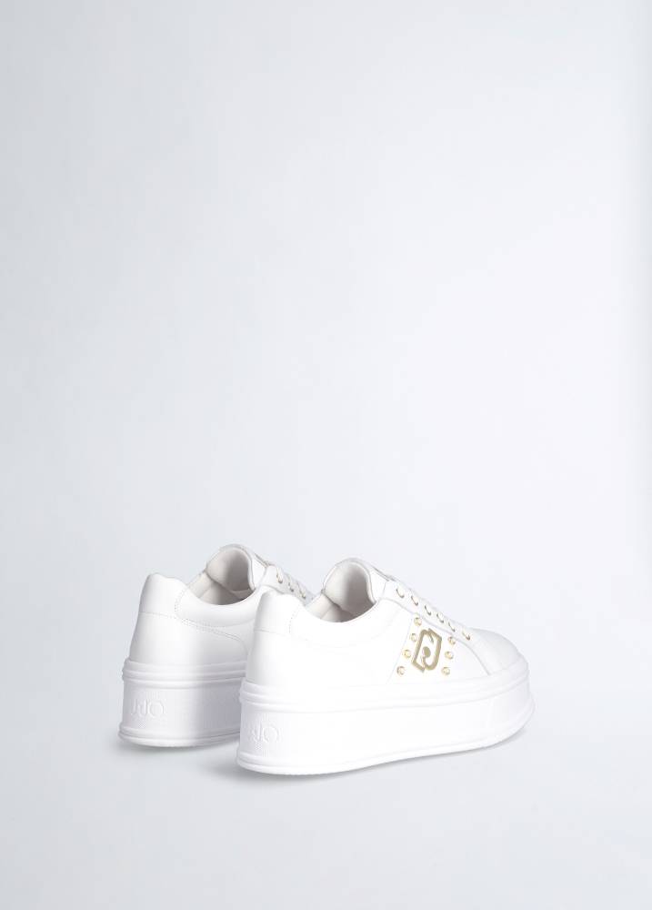 LIU JO SELMA 04 - FLATFORM LEATHER SNEAKER