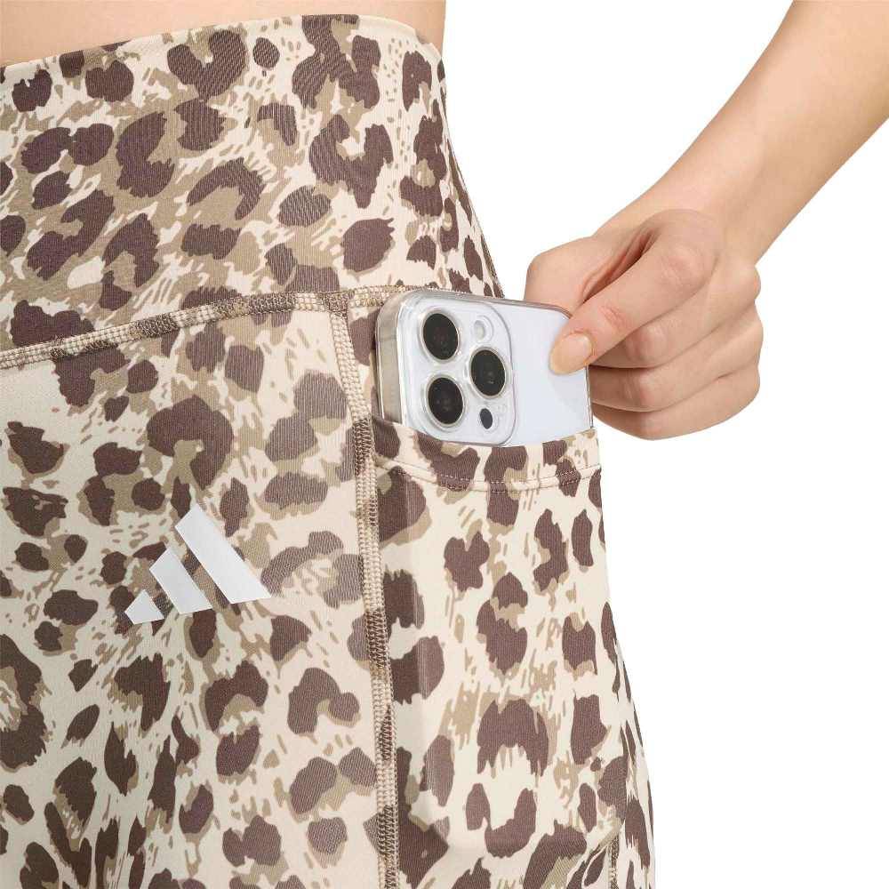 ADIDAS OPTIME ESSENTIALS 3-STRIPES LEOPARD 7/8 LEGGINGS