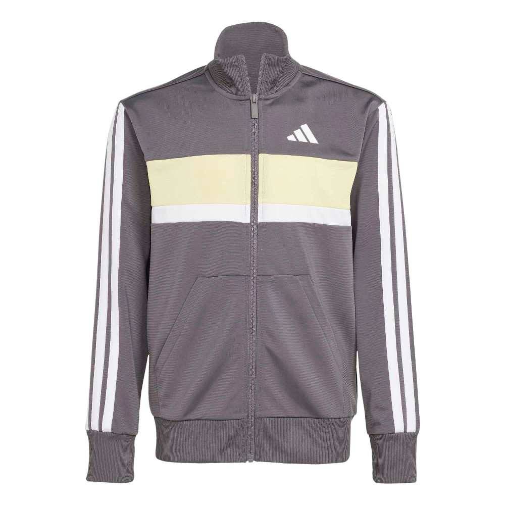 ADIDAS YOUTH SEASONAL ESSENTIALS TIBERIO 3 STRIPES TRICOT TRACKSUIT