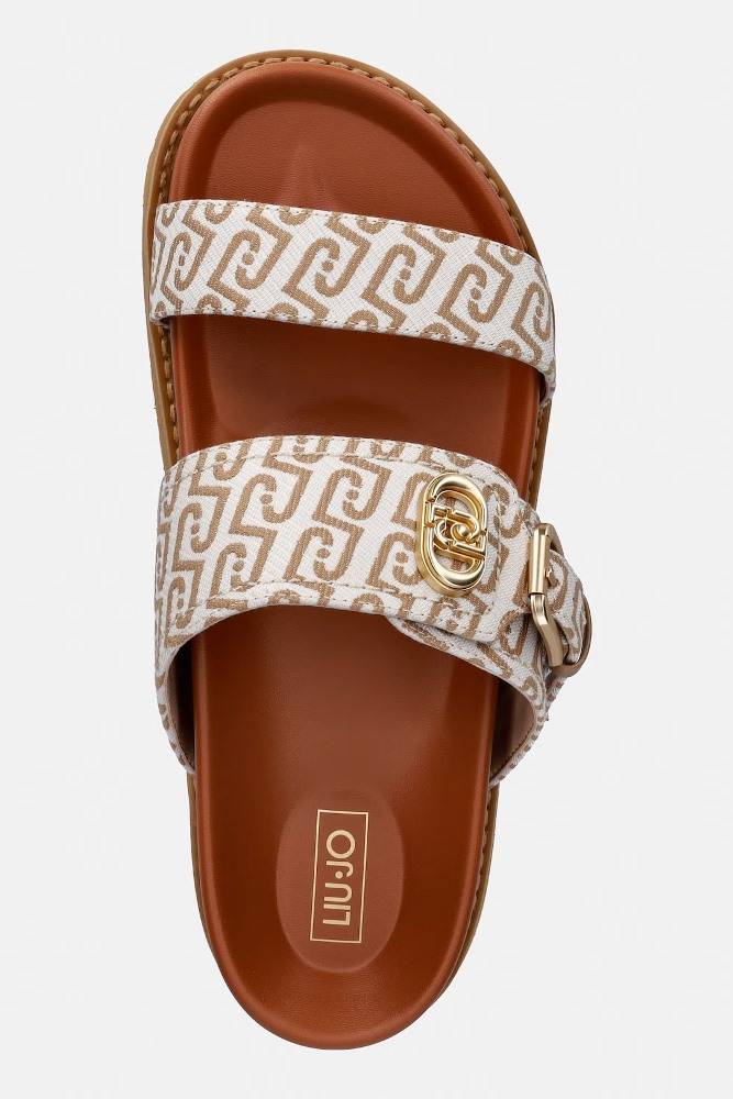 LIU JO LIVIA 02 - MONOGRAM JACQUARD SANDAL