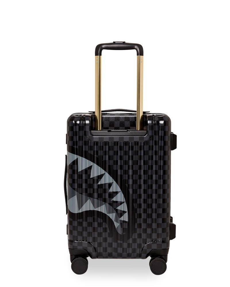 SPRAYGROUND GOLD FLORAL RMX CARRY-ON HARD LUGGAGE