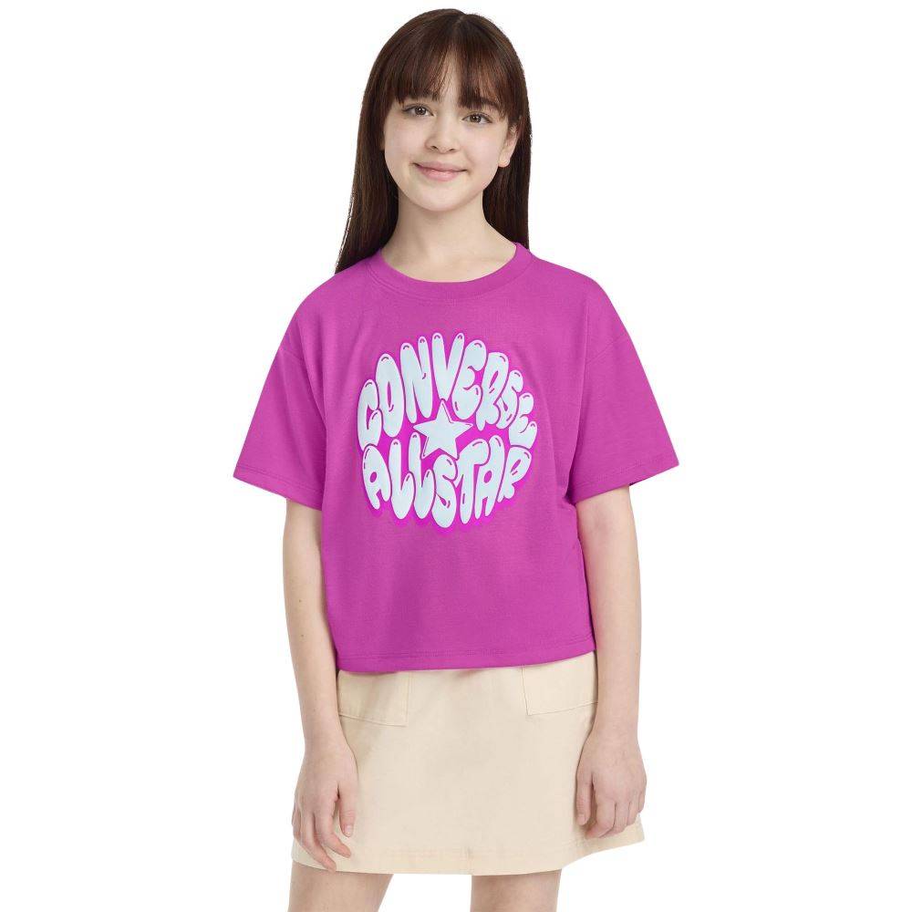 CONVERSE GIRLS BUBBLE GRAPHIC BOXY TEE