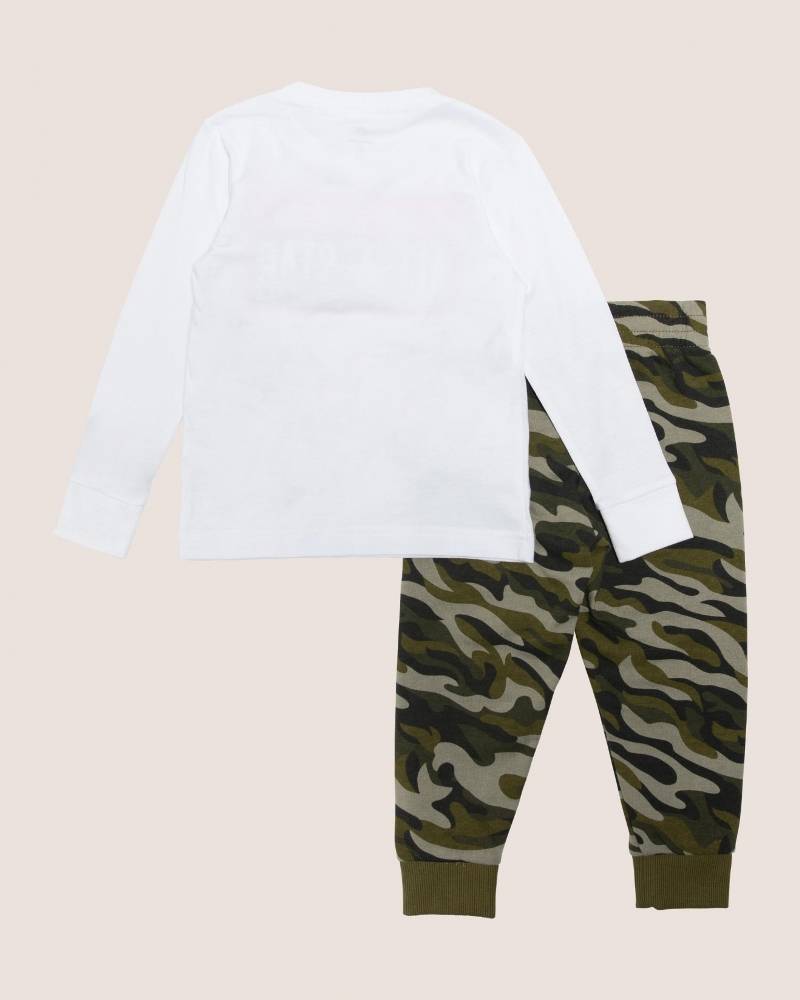 CONVERSE INFANT CAMO LONG SLEEVE JOGGER SET