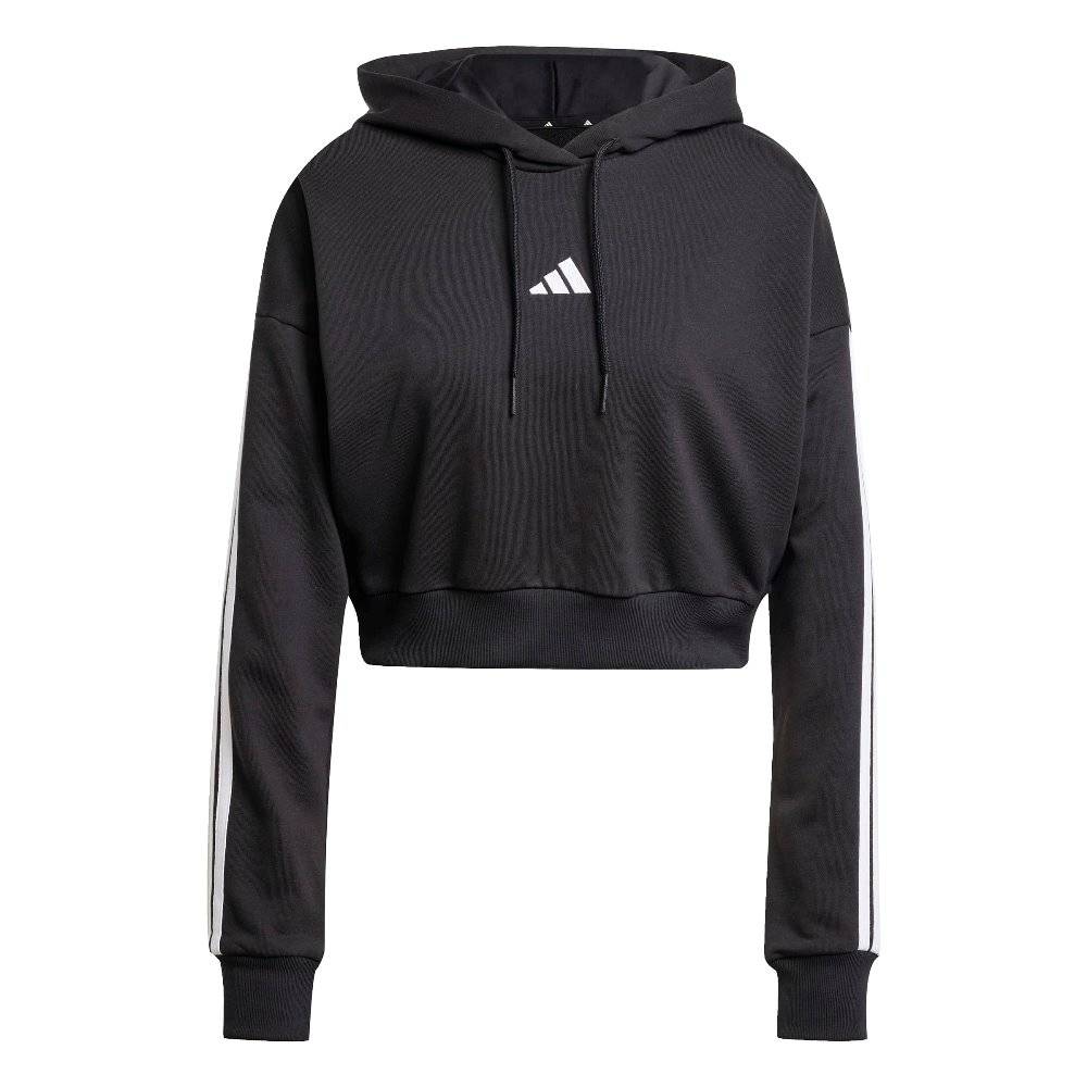 ADIDAS ESSENTIALS 3-STRIPES FRENCH TERRY CROPPED HOODIE