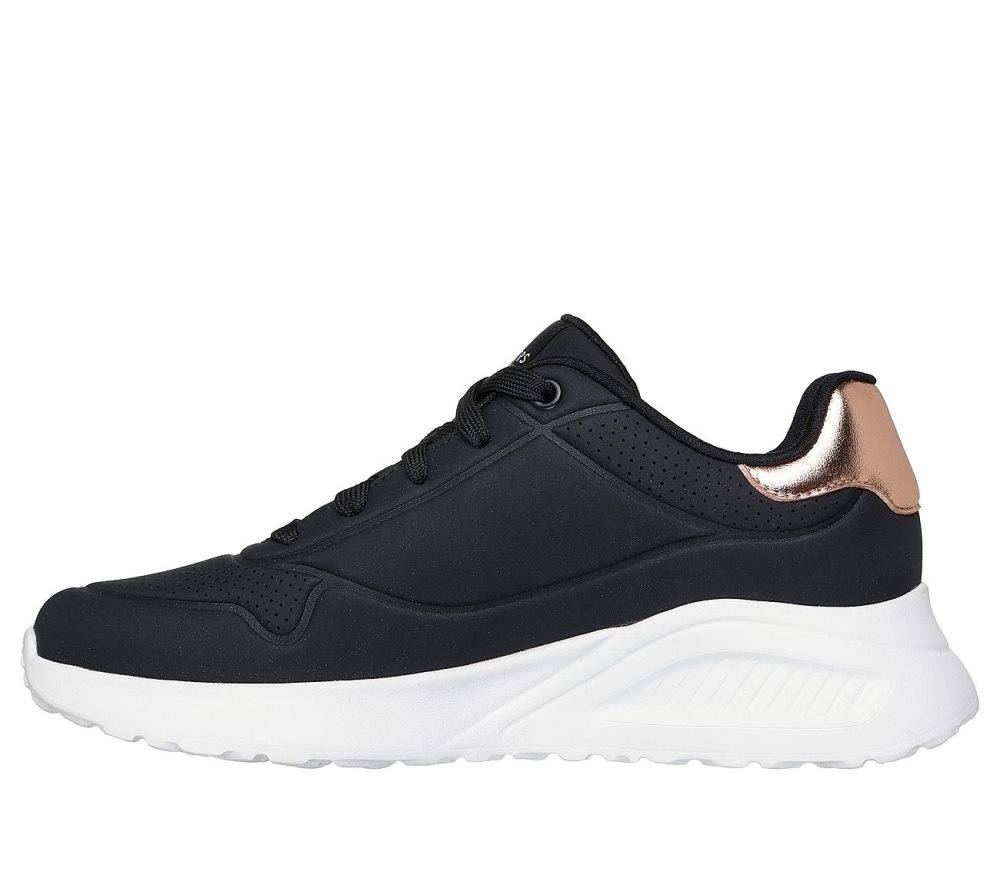 SKECHERS UNO LITE - SHIMMER ALONG EMBOSSED DURALEATHER WOMENS SNEAKERS