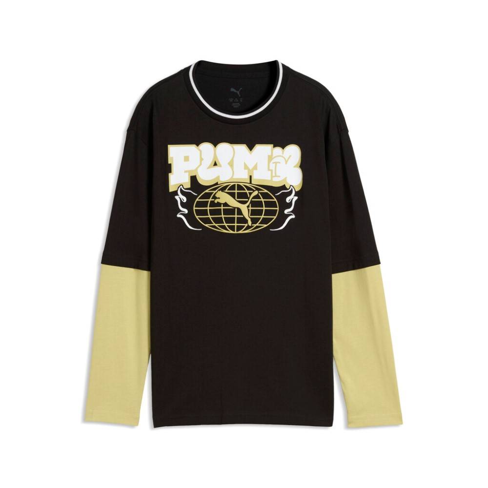 PUMA MID90S RELAXED LAYERED LONGSLEEVE TEE B