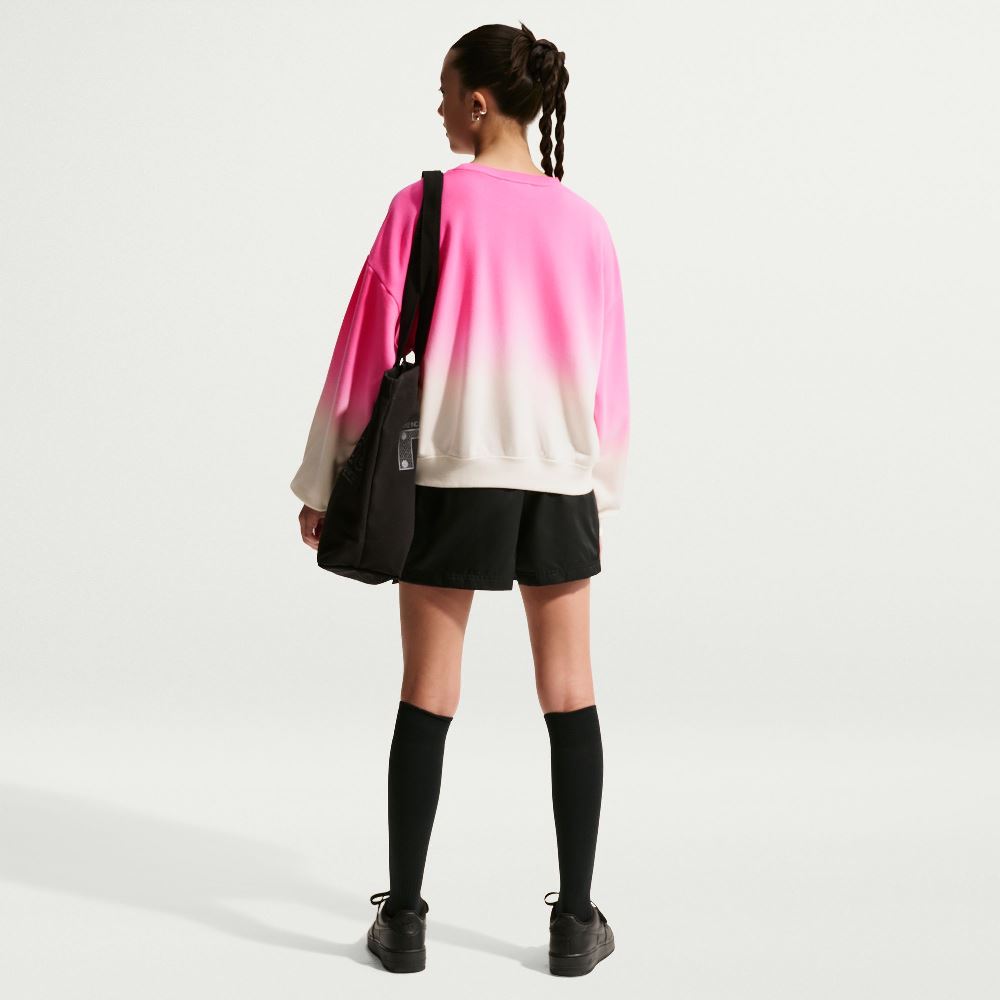 NIKE STUDIO GIRLS LIGHT WEIGHT LOOSE GFX CREW