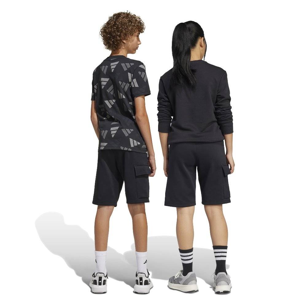 ADIDAS YOUTH SEASONAL ESSENTIALS LOGO CELEBRATION FLEECE SHORTS
