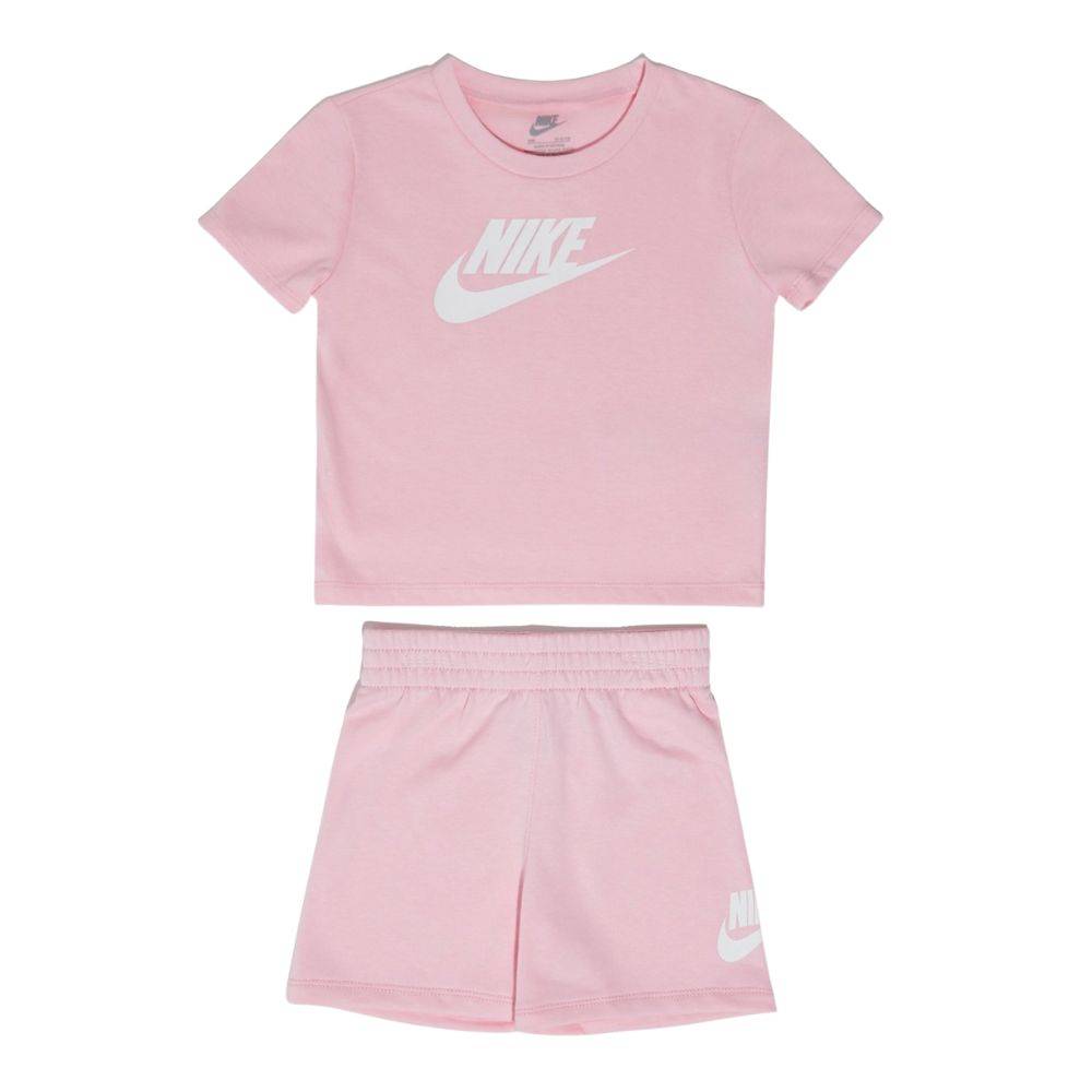 NIKE LITTLE GIRLS CLUB TEE & SHORT SET