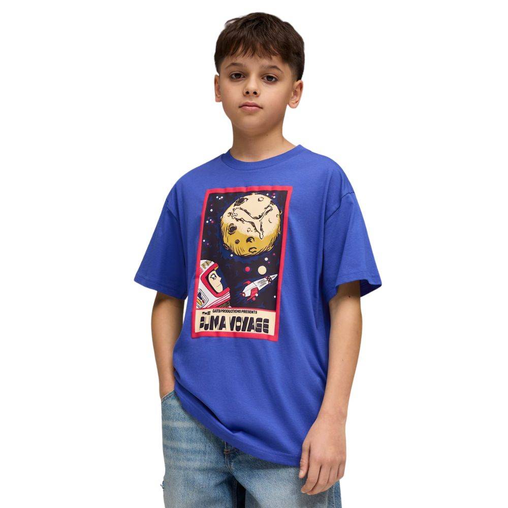 PUMA GRAPHIC RELAXED PUMA VOYAGE TEE B
