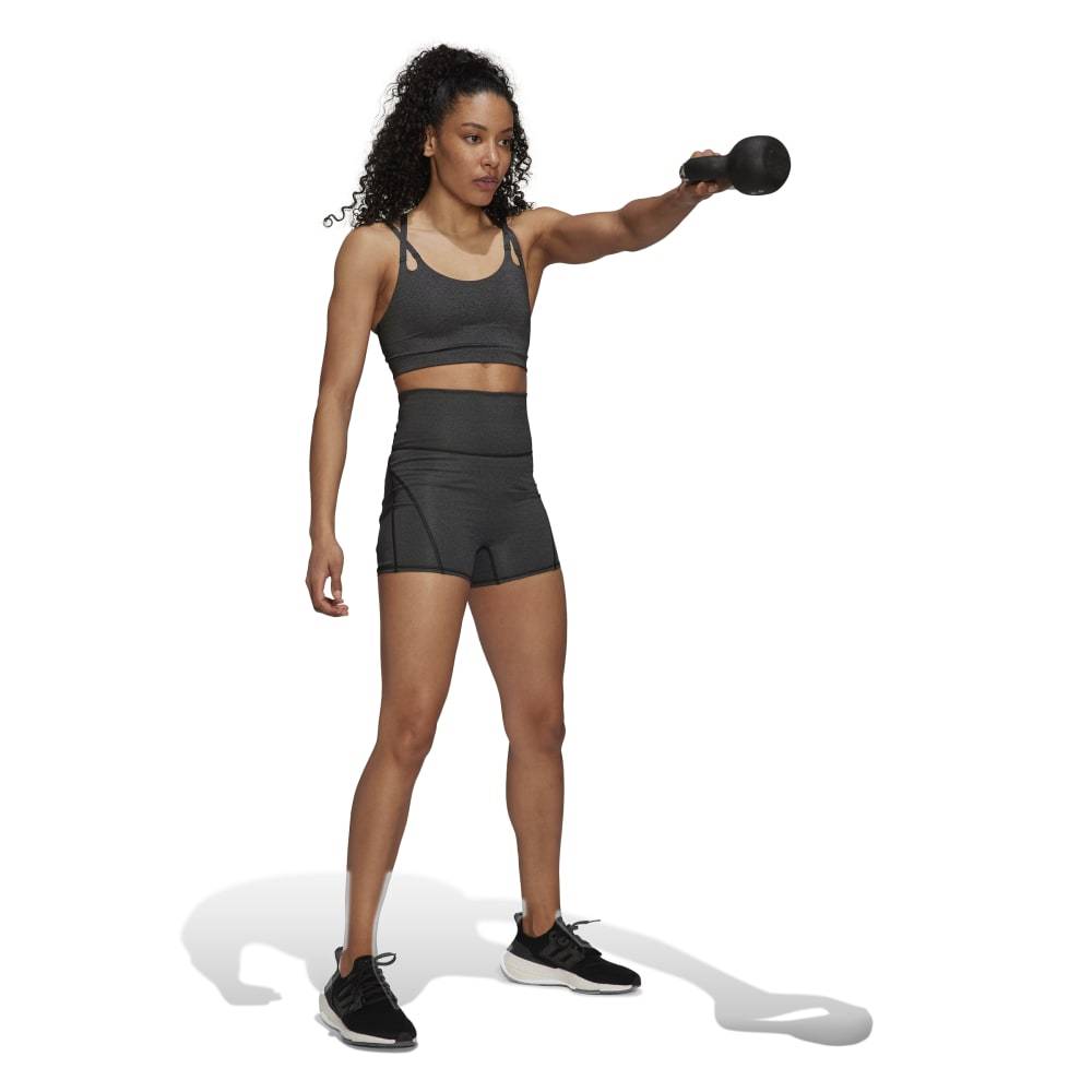 ADIDAS YOGA LUX FIRE SUPER HIGH WAISTED SHORTS