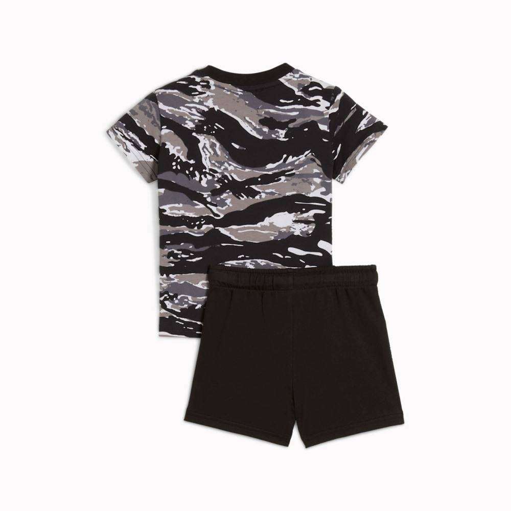 PUMA MINICATS ESS CAMO TEE AND SHORTS SET INF