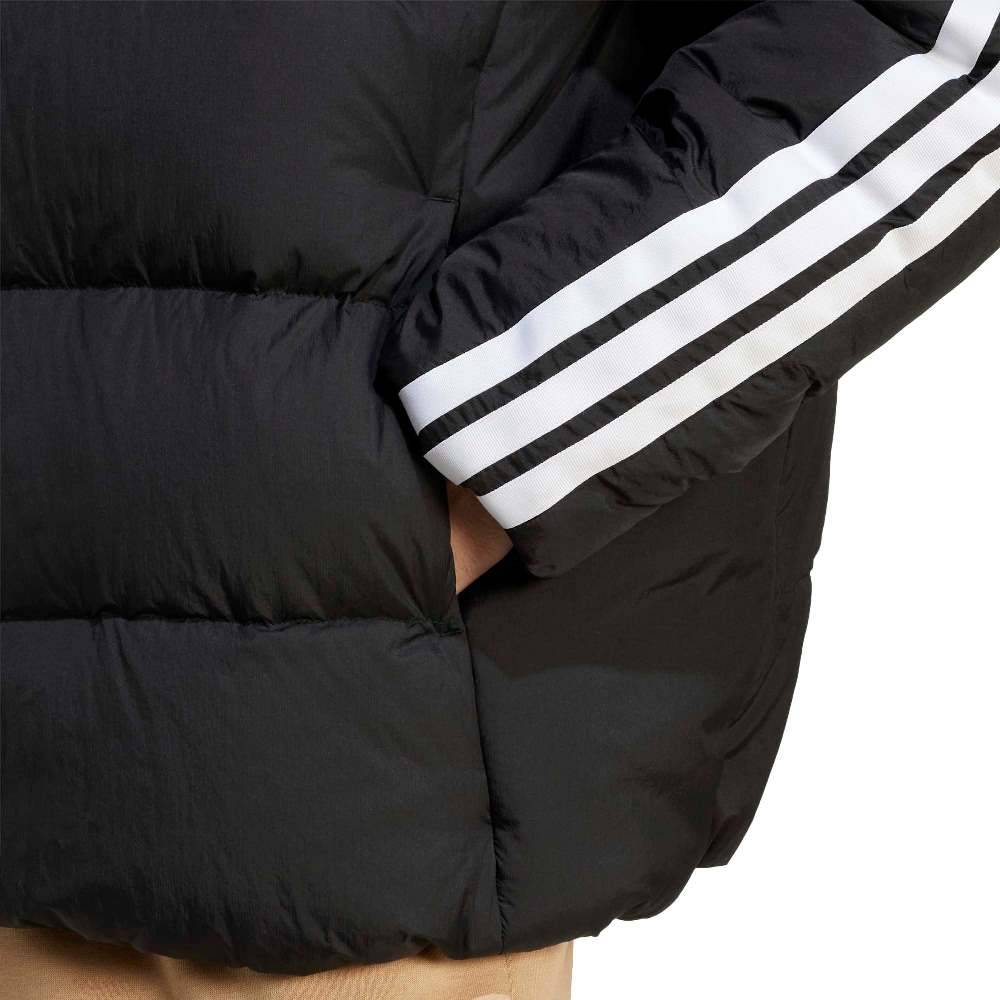 ADIDAS M ESSENTIALS CLIMAWARM 3 STRIPES PUFFER DOWN HOODED JACKETS