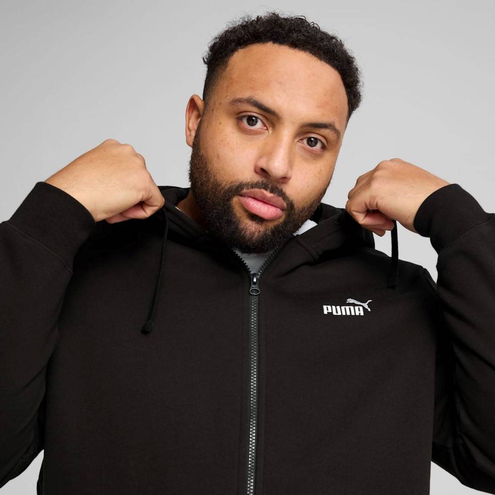 PUMA ESS SMALL NO. 1 LOGO FULL-ZIP HOODIE FL