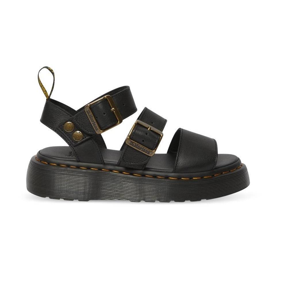 DR. MARTENS GRYPHON QUAD LEATHER PLATFORM SANDALS