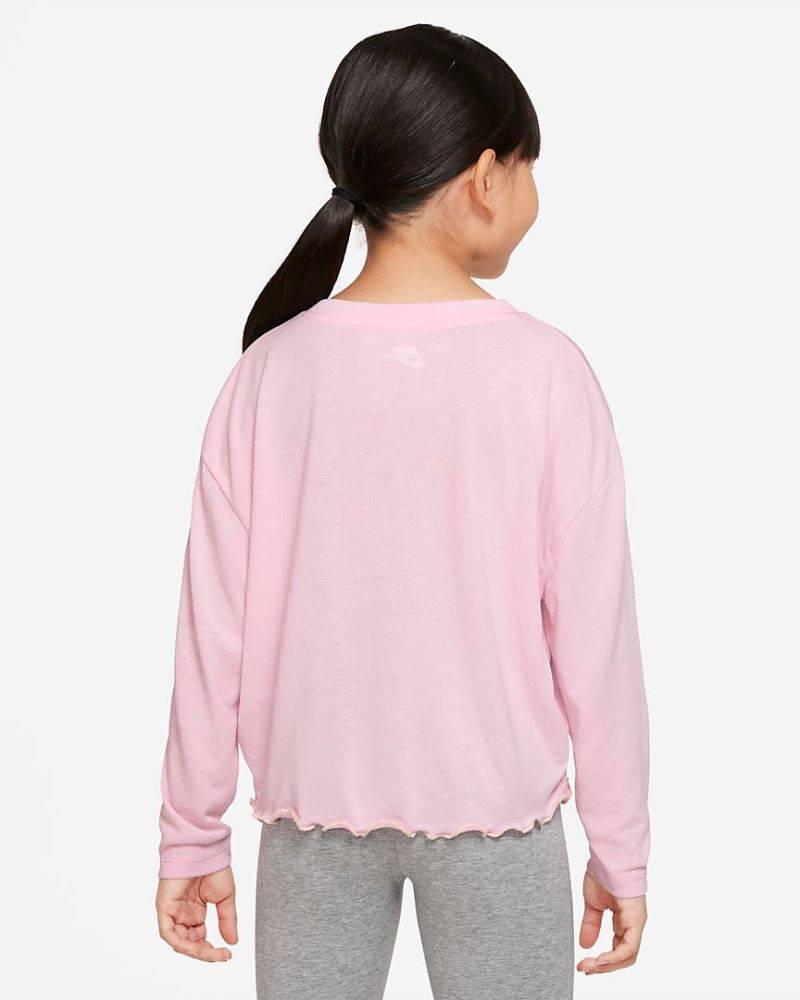 NIKE LITTLE GIRLS AURA FUTURA ICON LS TEE