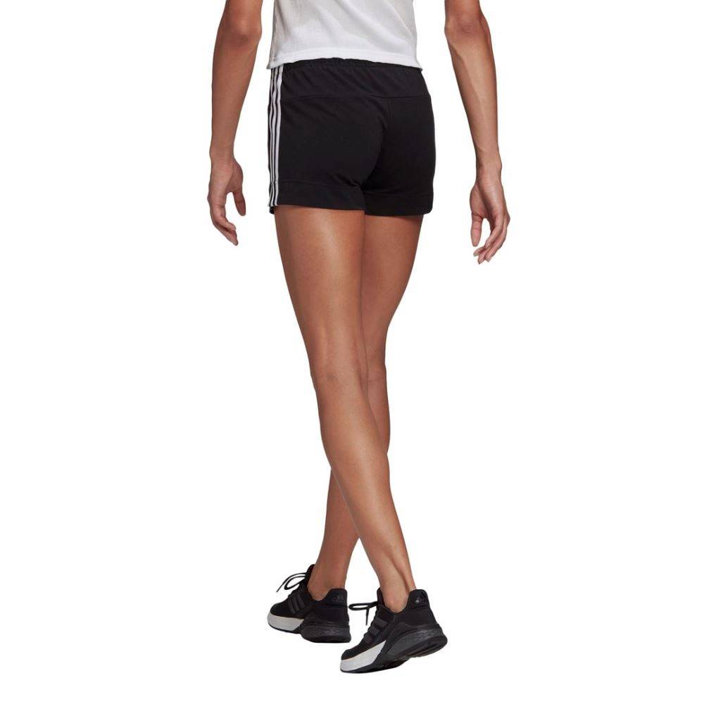 ADIDAS WOMENS ESSENTIALS SLIM 3-STRIPES SHORTS