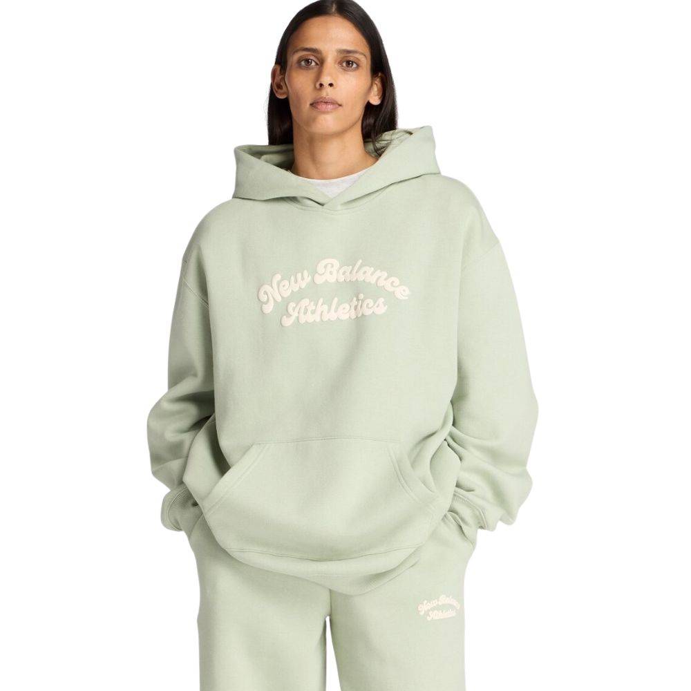 NEW BALANCE LINEAR HERITAGE FLEECE LONG HOODIE
