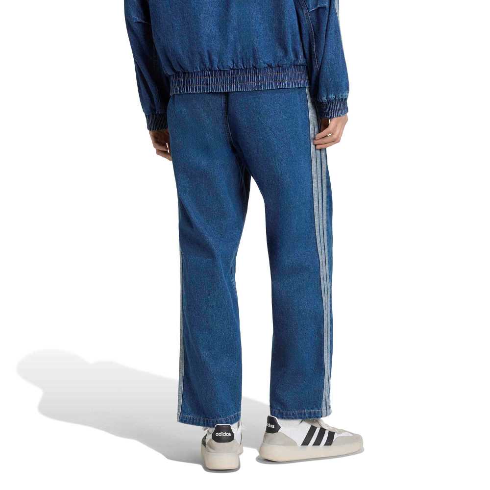 ADIDAS M STADIUM REGULAR FIT DENIM FULL LENGTH OPEN HEM TRACK PANTS