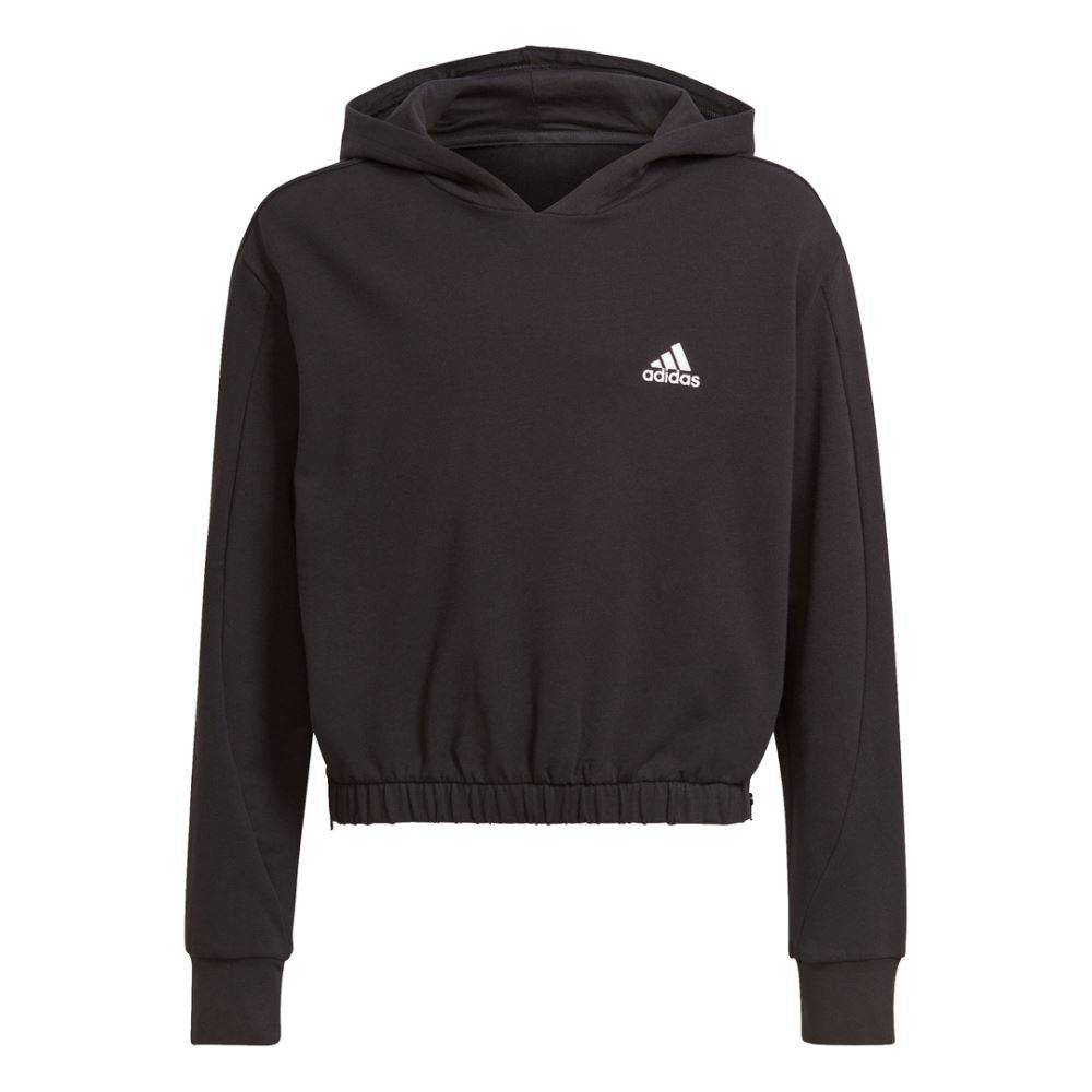 ADIDAS GIRLS DANCE MOVE COMFORT ZIP SIDE SLITS LOOSE HOODIE
