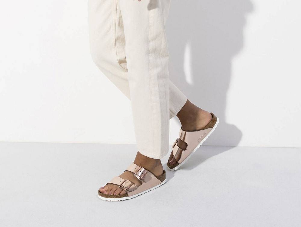 BIRKENSTOCK LEATHER ARIZONA SOFT FOOTBED LENA NARROW