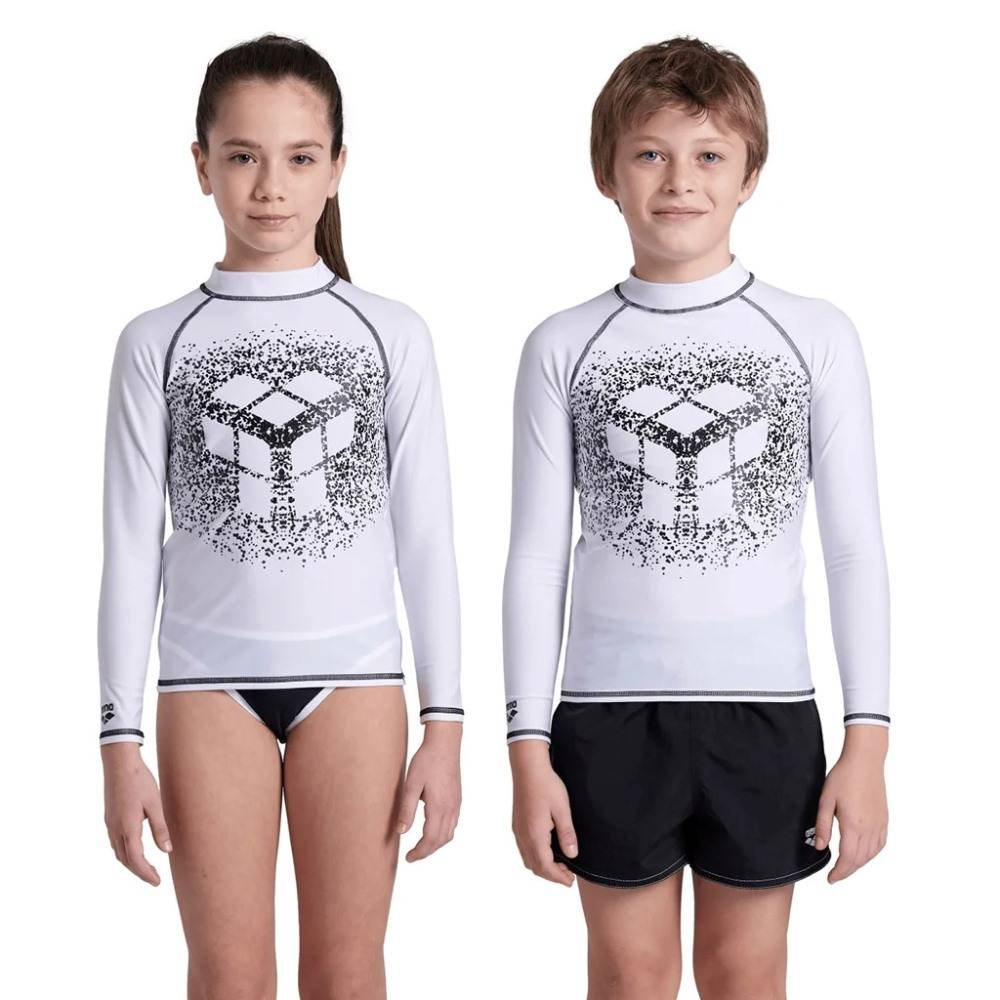 ARENA JUNIOR RASH VEST LONG-SLEEVE GRAPHIC