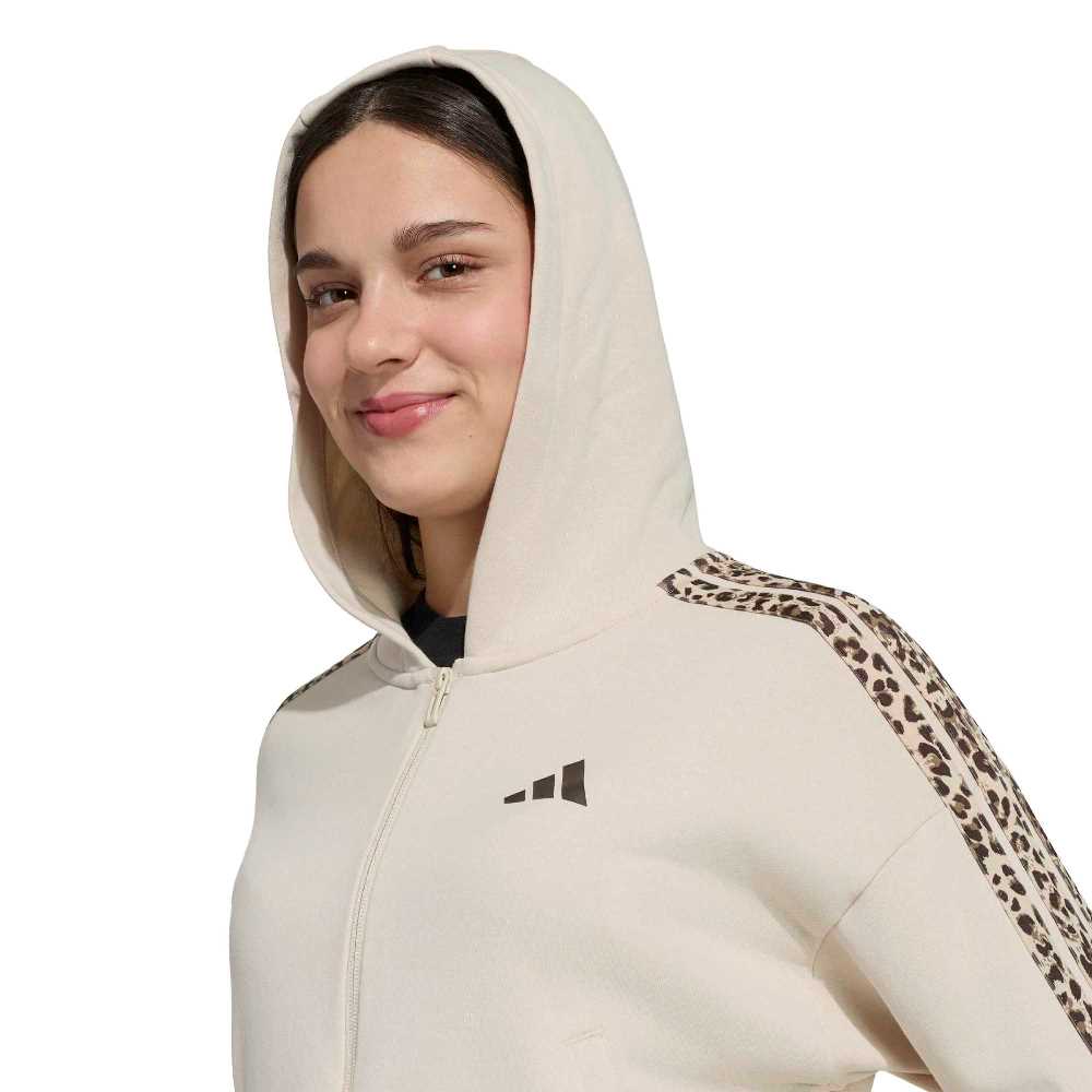 ADIDAS GIRLS SEASONALS ANIMAL FULL ZIP HOODIE