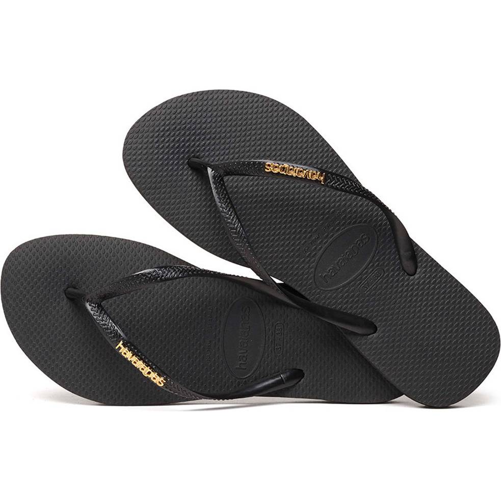 HAVAIANAS SLIM LOGO METALLIC