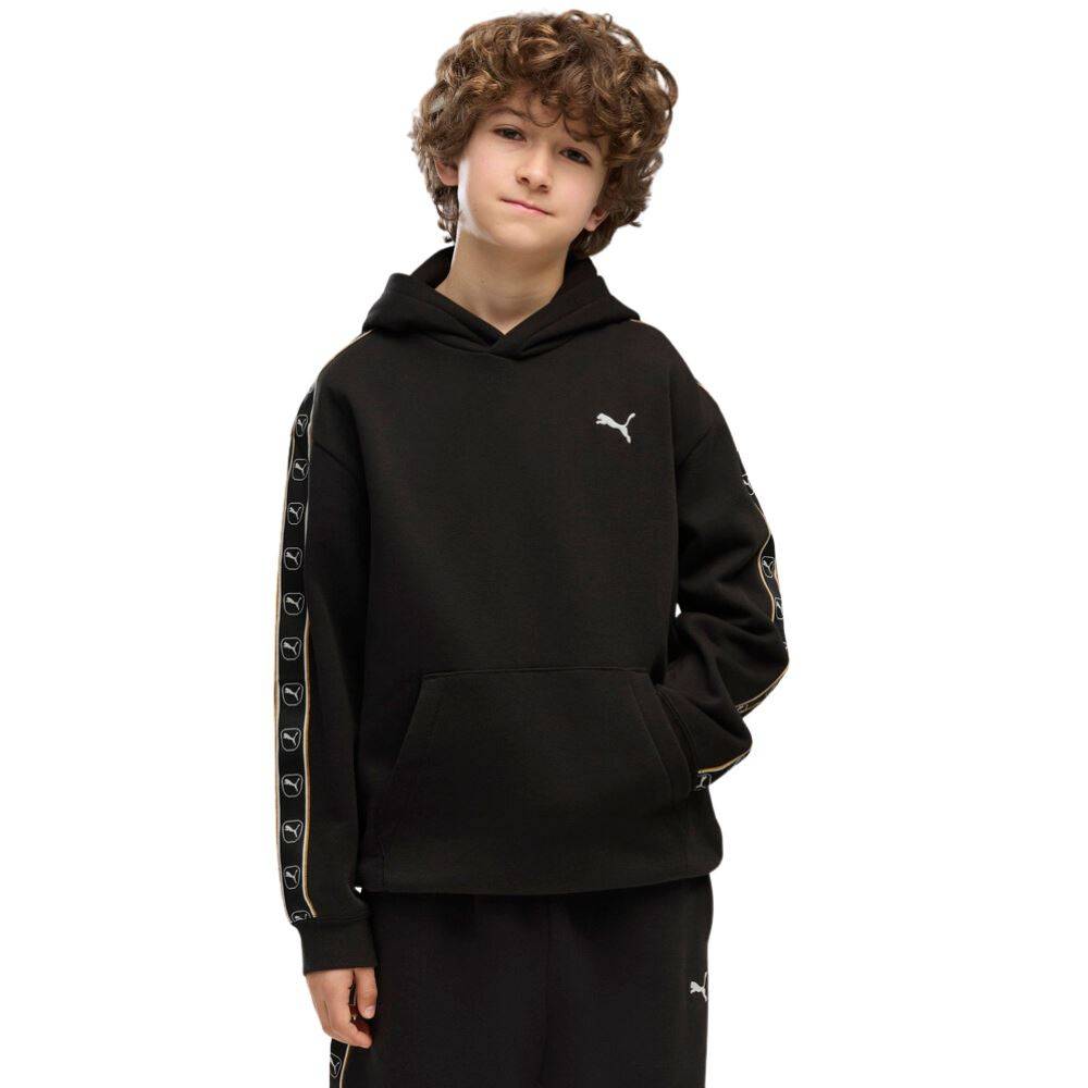 PUMA ESS ELEVATED TAPE RELAXED HOODIE FL B