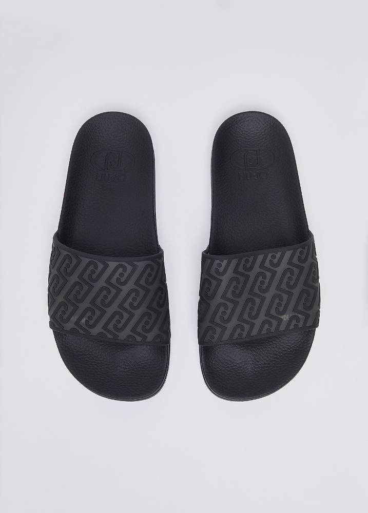 LIU JO KOS 21 - SLIPPER MONOGRAM LOGO