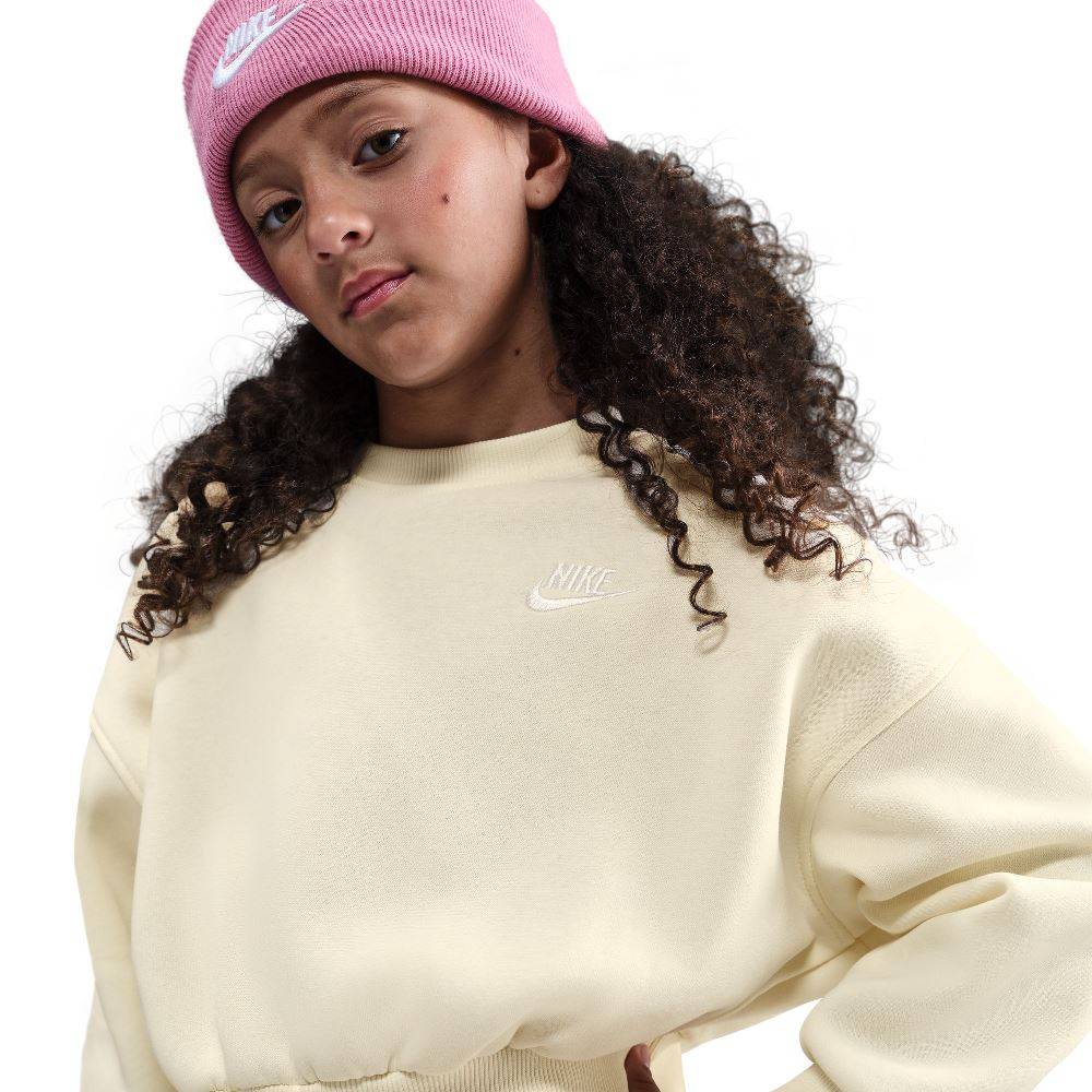 NIKE GIRLS NSW FLEECE BOXY CREW-NECK